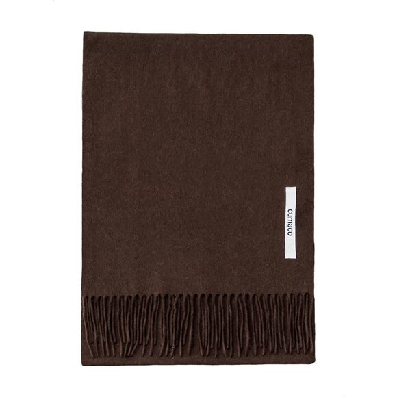 Сumасо Accessories - 4535 23.dark Brown Cashmere Scarf Large Thick Ladies
